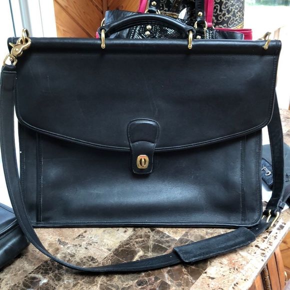 NWOT Coach Briefcase 💼 Black - Picture 1 of 8